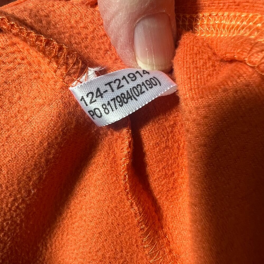 Tommy Bahama Marlin Logo Fleece 3/4 Zip Orange Men M Pullover Activewear Casual - Picture 8 of 9